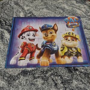 Paw patrol movie puzzle chase Rubble Marshall Pups